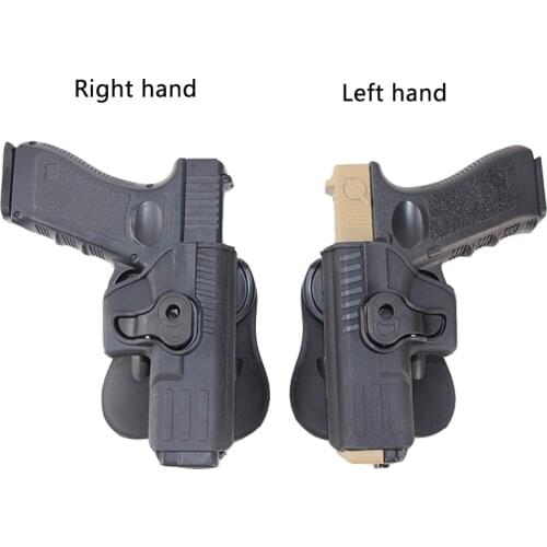 Tactical Left Right Hand Gun Holster For Glock 17 18 19 22 23 26 31 43 Waist Belt Pistol Holster Military Hunting Gun Case
