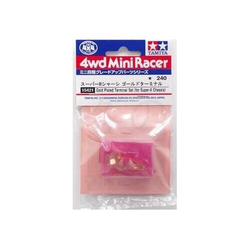 Tamiya Mini 4WD Parts Gold Plated Terminal Set Four-wheel Drive Accessories S2 Chassis Gold-plated Conductive Sheet 15421