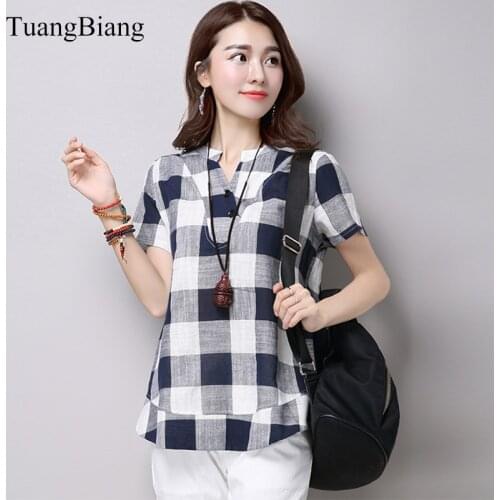 Блузки в клетку TuangBiang China At AliExpress