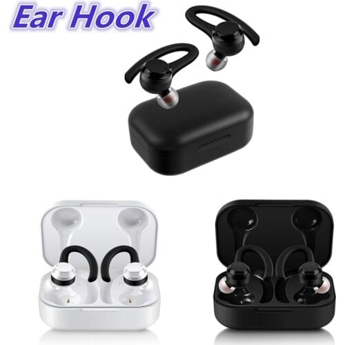 TWS Bluetooth Earphones Ear Hook Wireless Headphone Stereo Touch Control Sports Running Earbuds Headset With Waterproof Earbuds