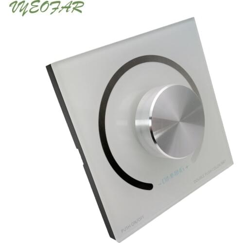 Brightness Rotary Single Color Touch Panel Dimmer On Off Switch Knob LED Controller for 5050 3528 Stirp DC12V-24V