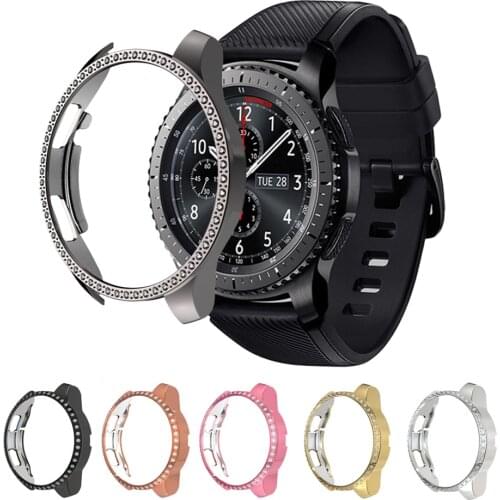 Bling Protection Cover For Samsung Galaxy Watch 46mm 42mm Bumper Protective Case PC Plastic Shell For Samsung 46/42mm Smartwatch