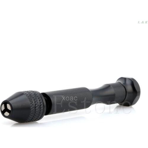 1PC 0.3-3.2mm Mini Manual Aluminum Hand Drill Chuck Twsit Micro Drill Bit Tool On Sale M07 dropship