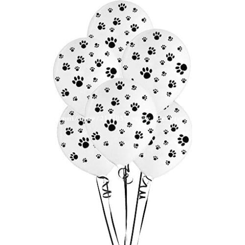 10pcs/lot Dogs Paws Balloons Bare Footprint /foot Dot Latex Balloons Birthday Party Wedding Favors Supplies Decorations