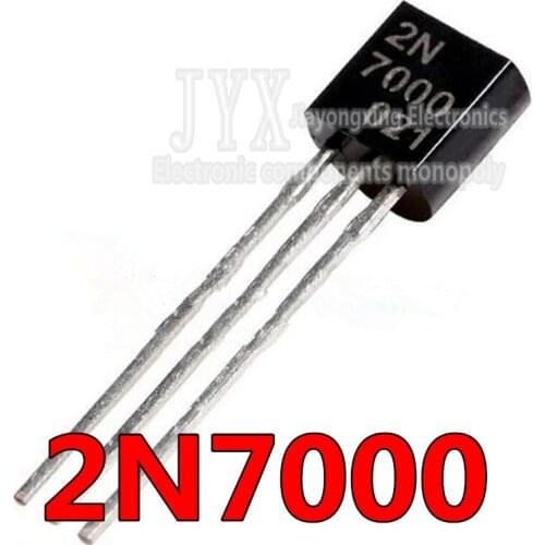 100PCS 2N7000 TO92 Small Signal MOSFET 200 mAmps, 60 Volts N-Channel TO-92 Original and new