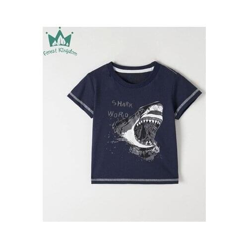 2021 Summer New Baby Boys Short Sleeve T-shirt Boys O-Neck Cartoon Cotton T Shirt Tops Kids Casual Outwear Baby Boys Clothes