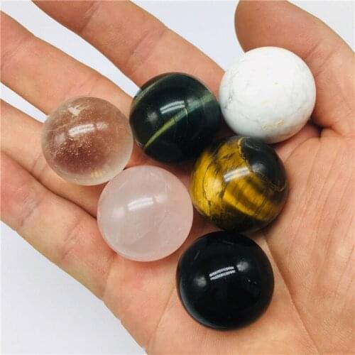 6pc Natural quartz Stone Ball Crystal Sphere Decorative ball