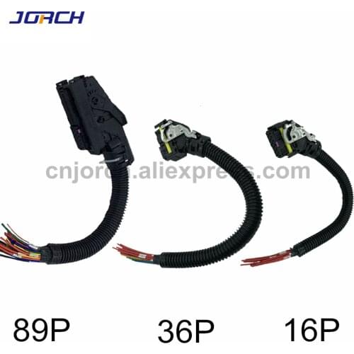 89Pin 36Pin 16Pin EDC7 Common Rail Connector PC Board ECU Socket Automotive Injector Module Plug With Wire Harness For Boschs