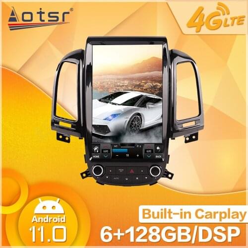 Android 10 Multimedia Car Audio Video Radio Tape Recorder Stereo Player For Hyundai Santa Fe 2006 2007 - 2012 GPS Navi Head Unit