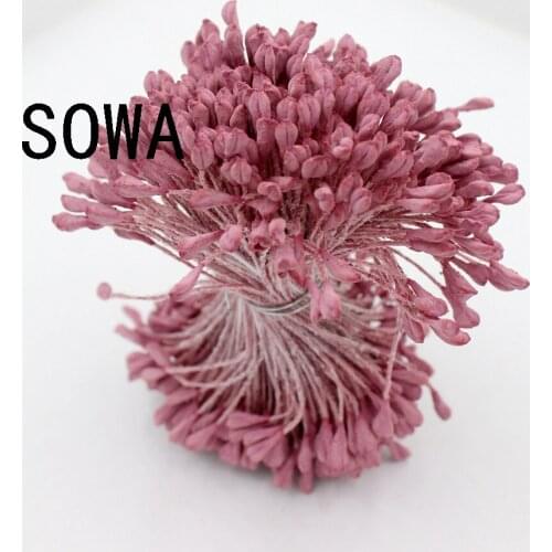 Free Shipping 900pcs/lot 3mm Matte Double Heads Flower Stamen Pistil Wedding Decoration DIY craft