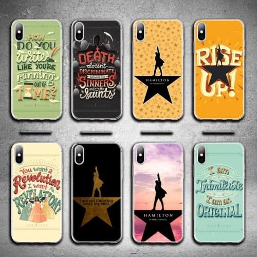 Hamilton Musical Lyrics Painted Phone Case for iphone 12 pro max mini 11 pro XS MAX 8 7 6 6S Plus X 5S SE 2020 XR cover