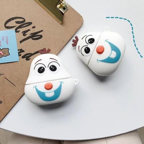 Disney cartoon snow and ice snow snow treasure airplanes case for 1 / 2 generation Bluetooth headset suitable for gift giving