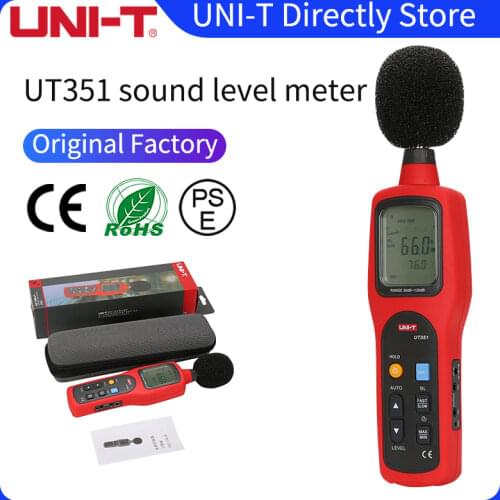 UNI-T UT351 Digital Sound Level Meter 30-130db Decibel db Meter Logger Audio Monitor Detector