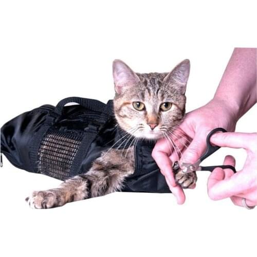 Pet Cat Bath Bag Washing Shower Grooming Bathing Restraint Bag No Scratching For Claw Nail Trimming Pet Cleaning Supplies