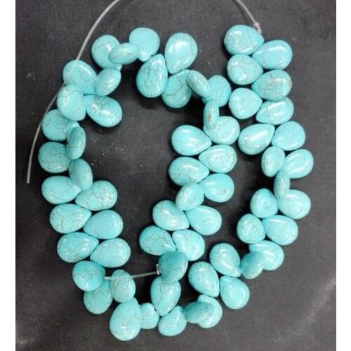 Water-drop stone Howlite Stone Loose Bead DIY GIFT 13x18mm 40cm/16inch about 60 beads Exaggerate Stone