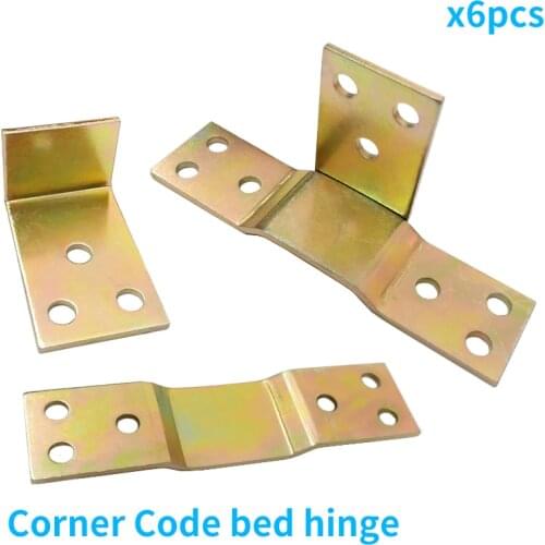 Bed Hinge Mother fastener bed Rod Angle Code bookcase anti-inversion fastener invisible bed hinge insert fitting/thickening