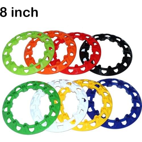 2Pcs 8-inch ATV Wheel Trim Hub Protection Decor Rim Cap Universal Vehicle All Terrain wheel Plastic Cover fit 8 inch tires