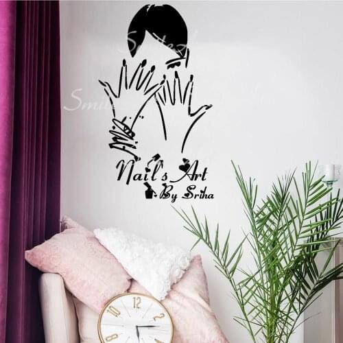 Hot Custom Name Beauty Salon Environmental Protection Vinyl Stickers For Kids Rooms Decoration WallSticker Waterproof Wallpaper