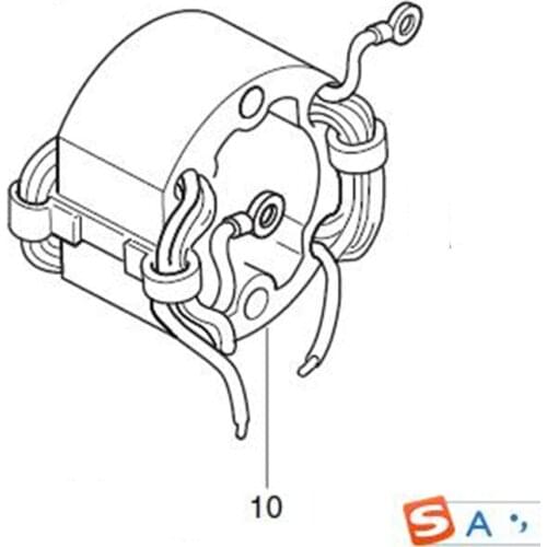 MAKITA 525103-4 220-240V Field Stator for GV6000 GV5000