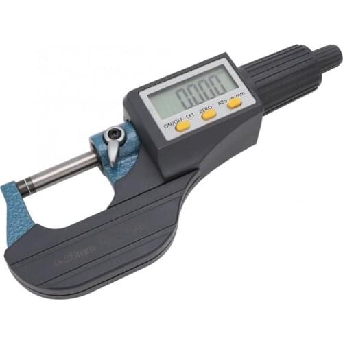 Chrome Plated Alloy Digital Display High Accuracy Low Error Micrometer 0.001mm Resolution New