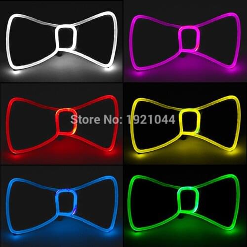 New Designed LED Bow Tie en LED Light up Flashing Bow Tie Luminous Necktie for Men Wedding Club Dance Party Costume Decoration