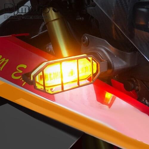 1 Pair Motorcycle Stainless Steel Rear Turn Signal light Lndicator Lamp Protector Guard Covers For Honda CB500X 2019 2020