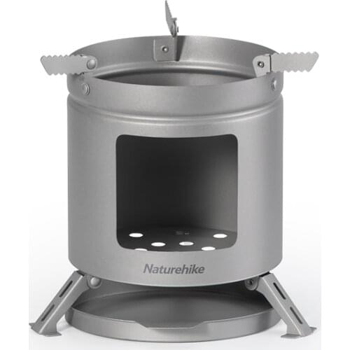Naturehike Mini Titanium Wood Stove Outdoor Portable Hiking Picnic Camping Stove Lightweight 200g Bearing 10kg