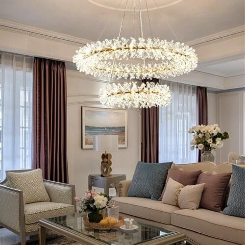 Home Luxury Decoration Modern Crystal Chandelier Pendant For Kitchen Bedroom Dining Living Room Foyer Decor Indoor Lighting Lamp