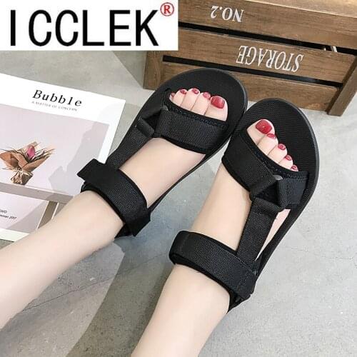 Womens Sandals Summer Sandales Beach Casual Shoes for Woman 2021 Femmes Ladies Flat Shoes Comfort Female Footwear New