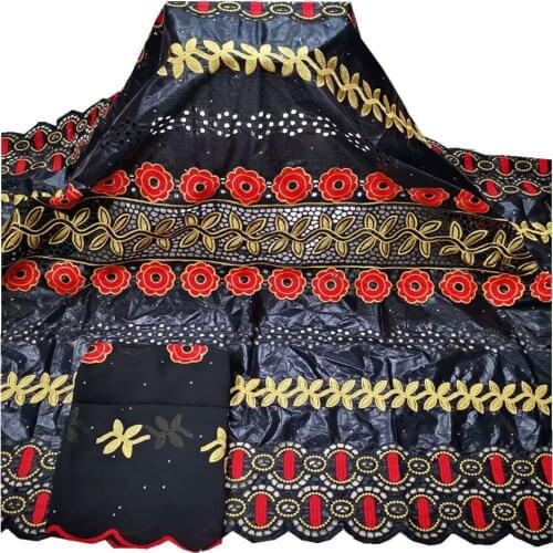 SJ Lace 2021 African Bazin Riche Fabric With Stone Latest Fashion Embroidery Bazin Lace Fabric For Man & Woman Party Dress y3-48