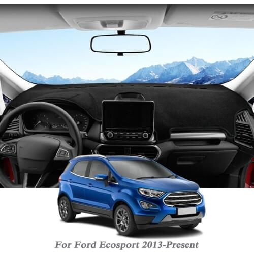 Car Styling Dashboard Avoid Light Pad Instrument Platform Cover Mats Rose For Ford Ecosport 2013-Present LHD&RHD Anti-dust