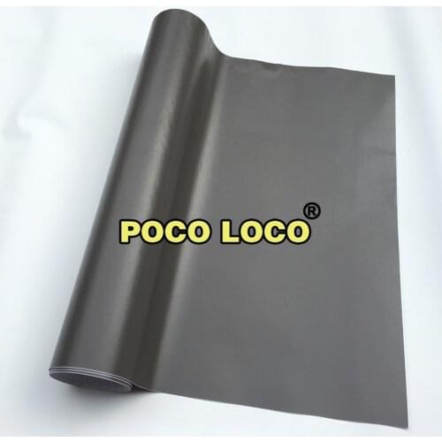 Fine Leather (Soft Touch) Self-Adhesive PVC Vinyl Wrap Film For Leather And Vinyl Repair (Gray)
