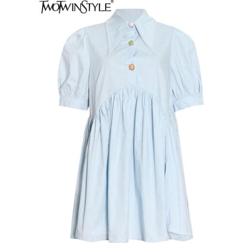 TWOTWINSTYLE Summer Short Sleeve Dresses