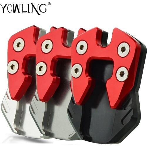Motorcycle Flat Foot Kickstand Side Stand Extension Pad Enlarge Plate Fit For YAMAHA XMAX300 XMAX 300 X MAX 2017-2018