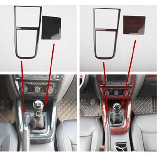 2pcs/lot Car stickers ABS carbon fiber grain gear panel decoration cover for Volkswagen vw 2015-2018 Jetta 6 MK6 MT