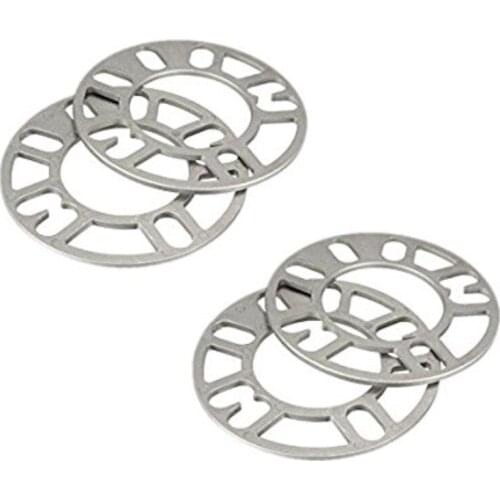 4PCS 5mm Alloy Aluminum Car Wheel Spacers Adaptor Shims Plate 4/5 Stud Universal