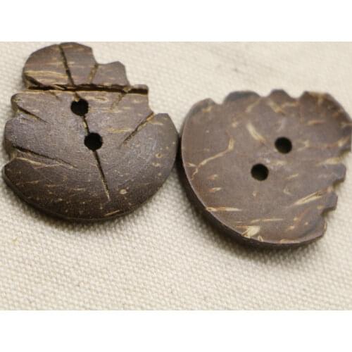 5PCS20cm natural coconut shirt button DIY handmade wood buckle wood