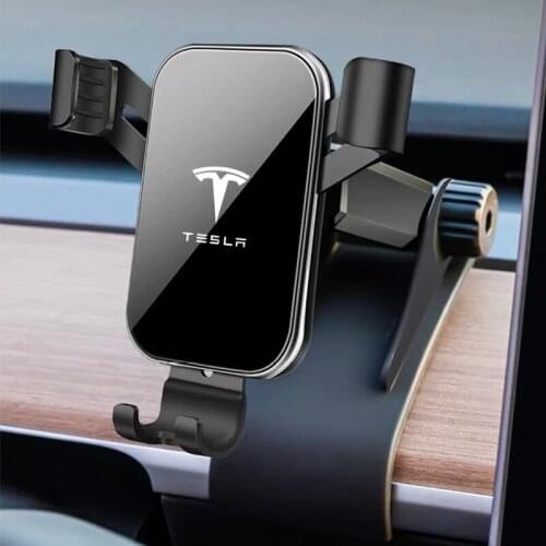 Car Phone Holder Dashboard Mount Car Mobile Phone Holder GPS Display Holder for Tesla Model 3