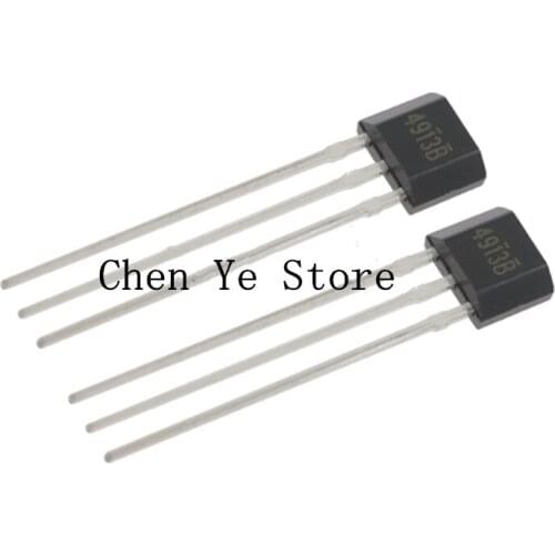 Free shiping 50PCS OH4913 4913B TO-92S lInear switch LED hall-effect sensor IC