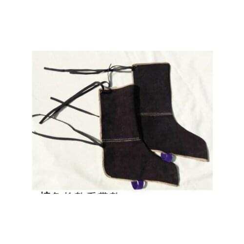 Cattlehide Electric Welder Welding Leather Long Shoes Boots Protection Foot Leggings Welder Frenulum High temperature resistance