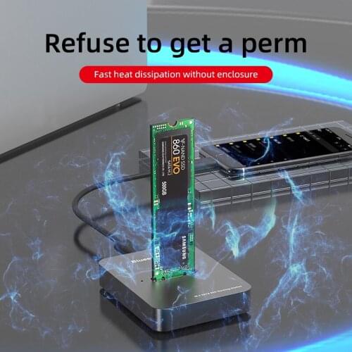 Blueendless M.2 SSD Case hard disk case Type c SSD NGFF/NVME Case Hard Drive Enclosure SSD docking station case
