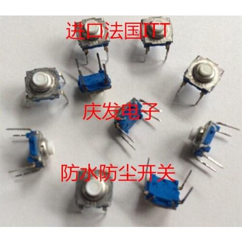 Imported French ITT KSA0M211 Touch Switch Waterproof and Dustproof 7.4*7.4*4.7 Tactile Switch