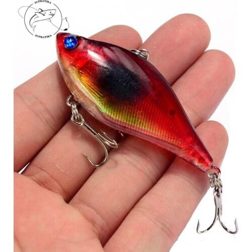 Artificial Sinking VIB13g/6cm High Quality Fishing Lure Hard Bait 3D Eyes Anti-Corrosion Freshwater Plastic Fishing Bait