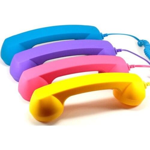 Classic Retro 3.5mm Telephone Handset Anti-radiation Adjustable Tone Mobile Phone Receiver Microphone Headset