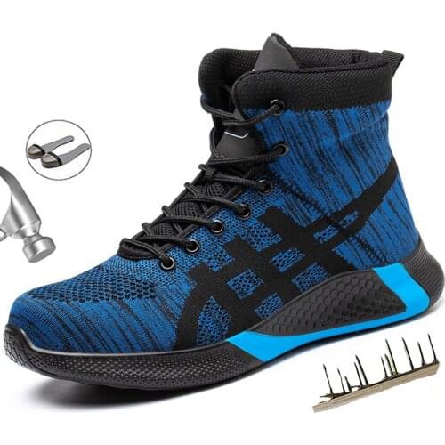 Mens Safety Work Shoes Four seasons and Winter Boots Indestructible Steel Toe Anti-puncture Comfort Protection Outdoor Shoes