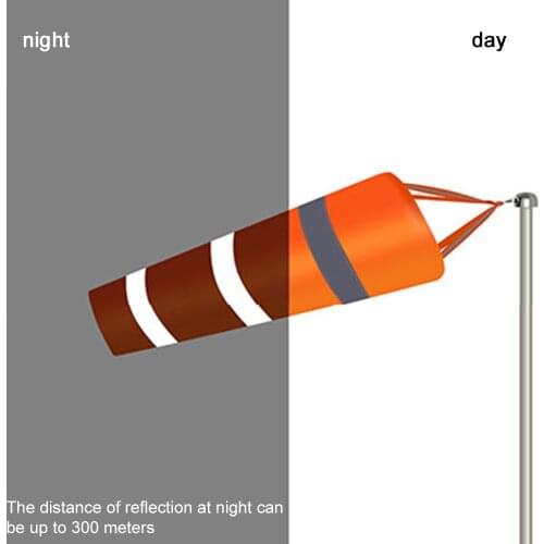 Hot New Airport Windsock Wind Measurement Long Reflective Rip-Stop Outdoor Rainbow Wind Measurement Sock Bag With Belt Newest