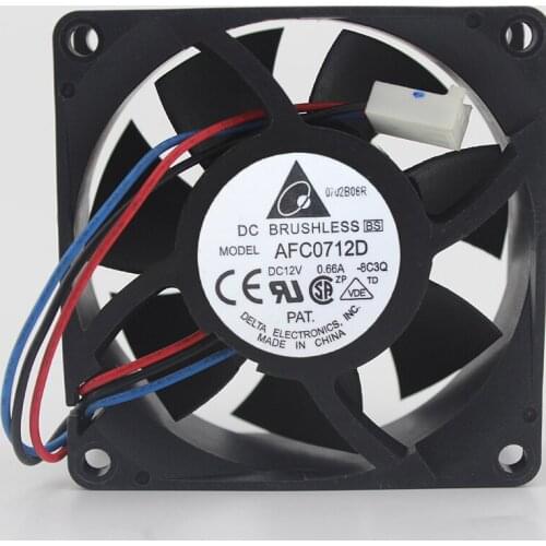 Brand new original AFC0712D 7025 12V 0.66A 7CM PWM temperature control large air volume fan