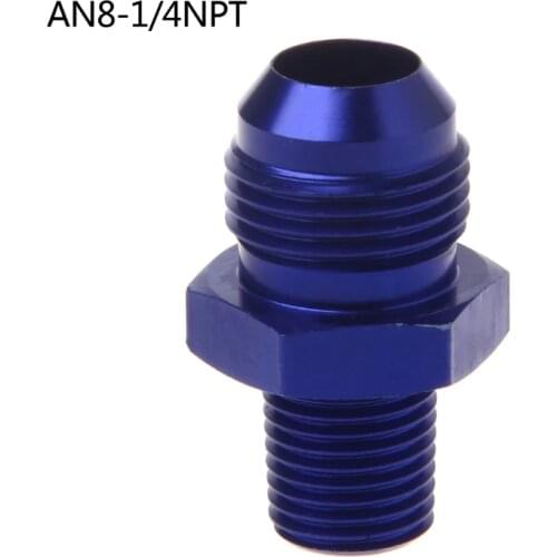 Various AN6 AN8 NPT Straight Fuel Oil Air System Hose End Fitting Adapter Blue Q9QD