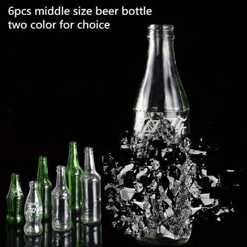 Self Explosion Bottle -Transparent Large Bottle or Green Bottle (6 Pieces) - Magic Tricks,Mentalism Magic Props,Stage,Illusions