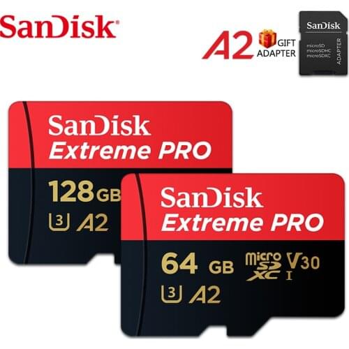 Sandisk Original TF Memory Card Micro SD A2 A1 Extreme V30 U3 Flash Card XNE 64GB 32GB 128GB 160M/s For Free Ship SDXC SDHC